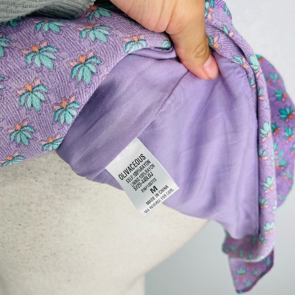 Katwalk Cacti Strapless bust tie Ruffled hem Purple Mermaid Mini Dress - Picture 8 of 9